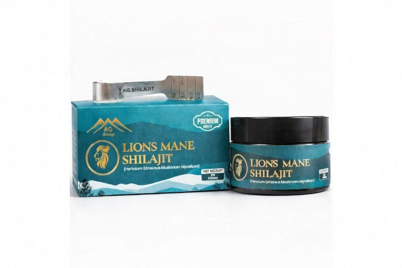 AG Shilajit Lion’s Mane 30g Jar