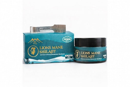 AG Shilajit Lion’s Mane 30g Jar