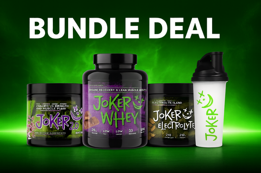 Bundle Deal - Joker whey 1kg + joker Pre workout + Joker electrolytes + Joker Shaker