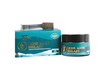 AG Shilajit Lion’s Mane 30g Jar