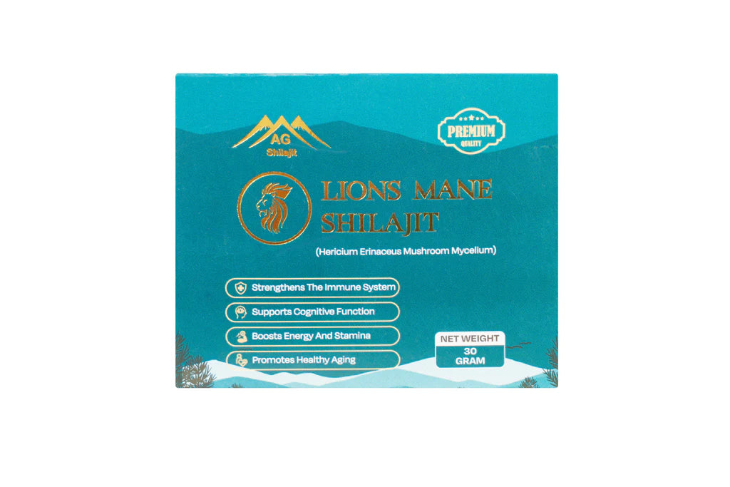 AG Shilajit Lion’s Mane 30g Jar